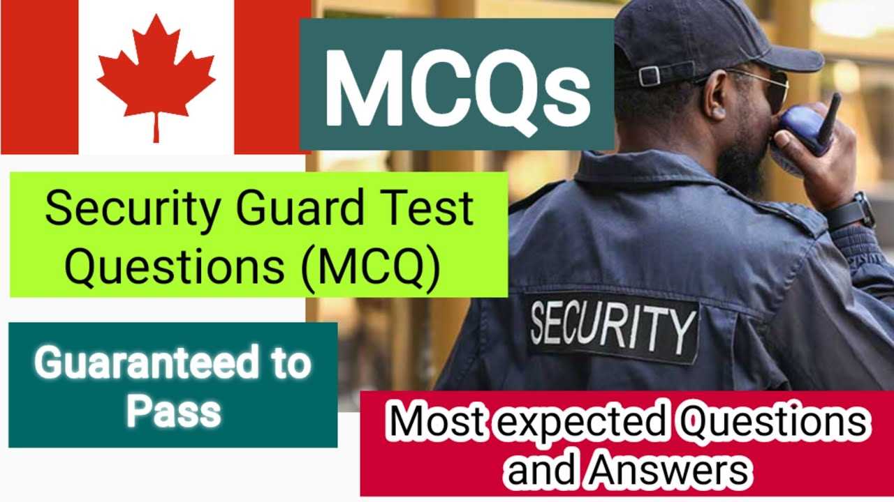 security guard test questions and answers