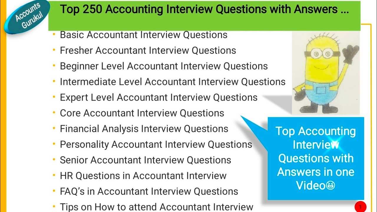 senior accountant interview questions and answers