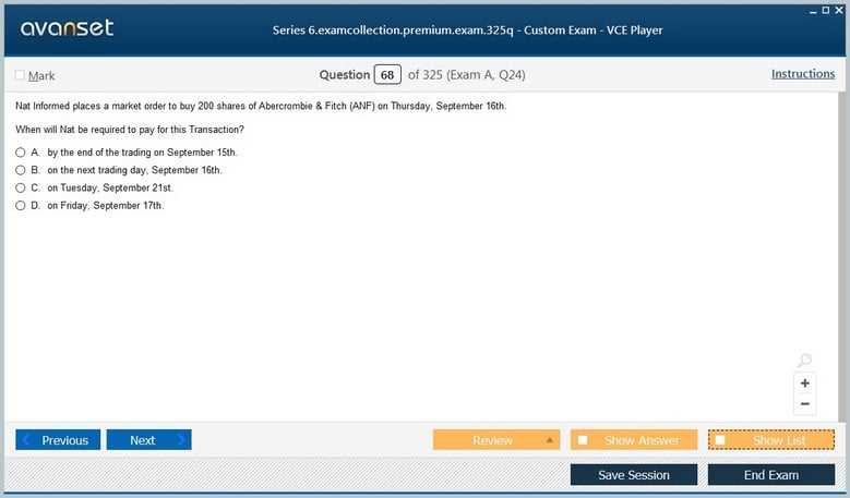 series 6 exam questions and answers