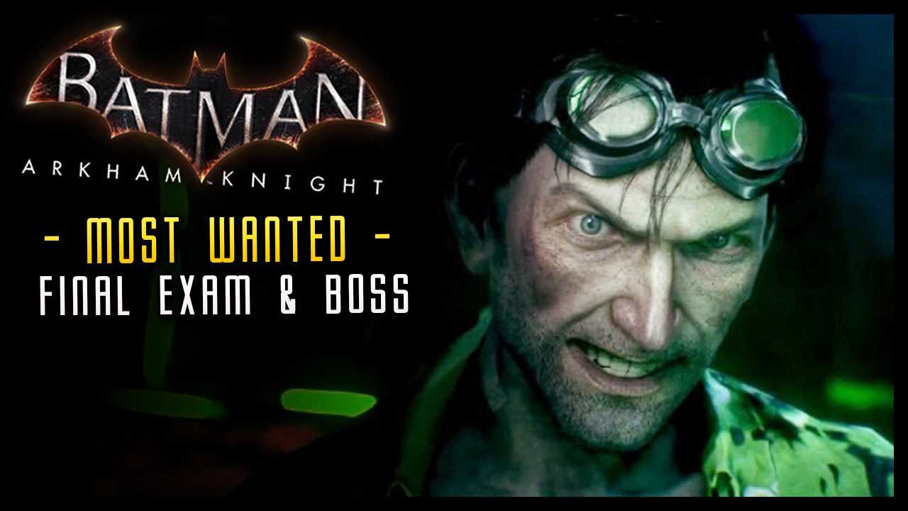 arkham knight riddlers final exam