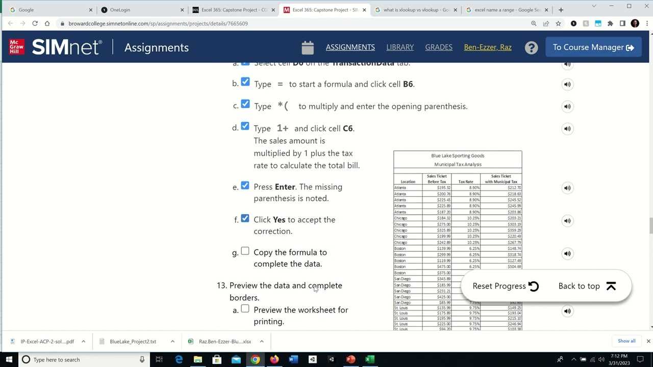 simnet excel 2025 exam answers