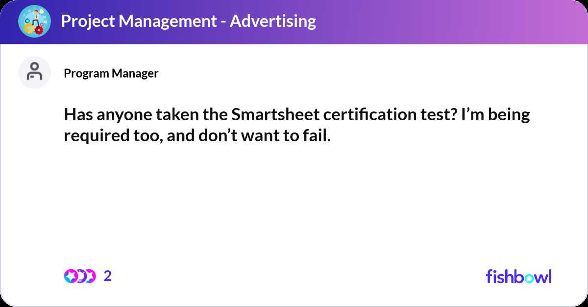 smartsheet certified user exam answers