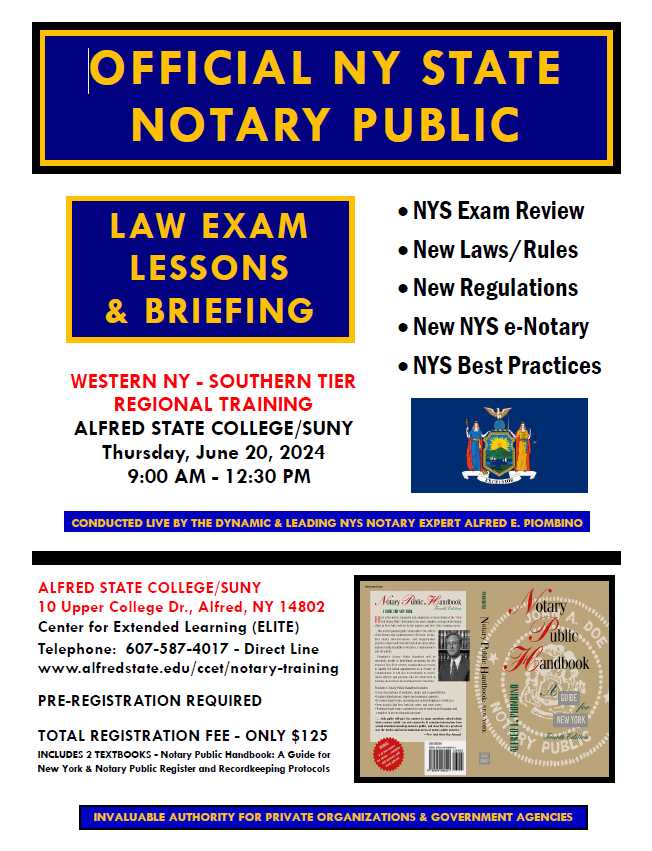 nys notary exam study guide 2025