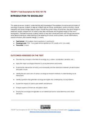 sociology chapter 2 test answers