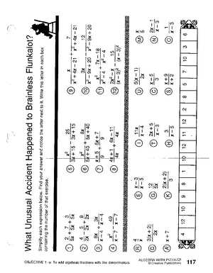 algebra with pizzazz answer key page 149