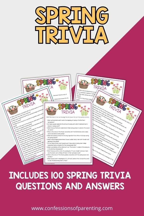 spring trivia questions and answers for adults