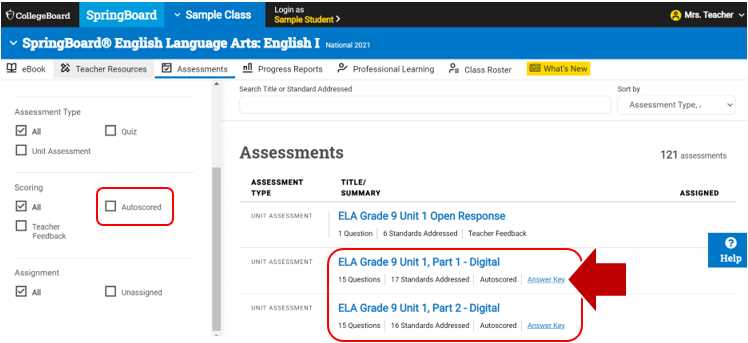 springboard online answers