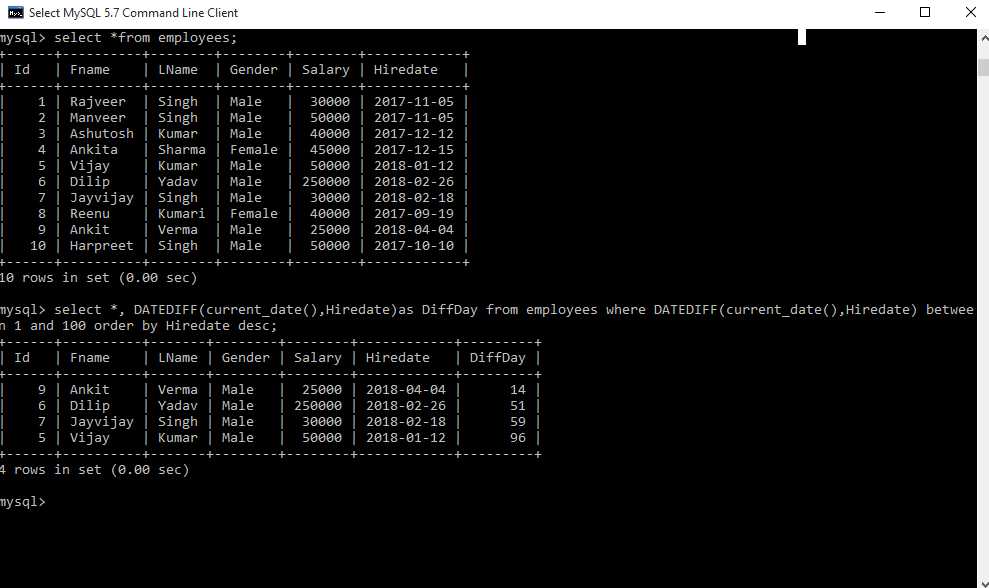 sql query exam questions and answers