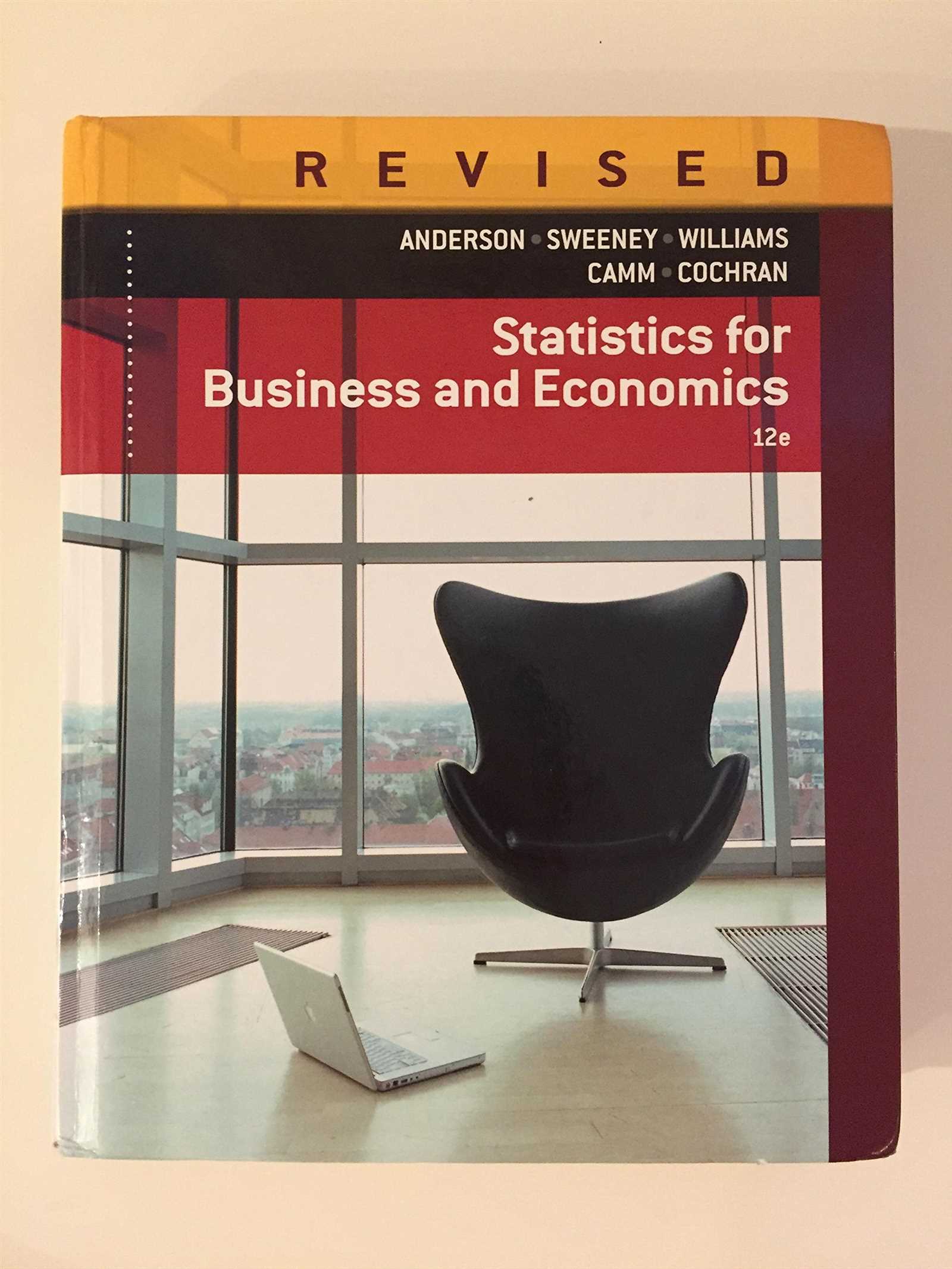 statistics for business and economics 12th edition answer key