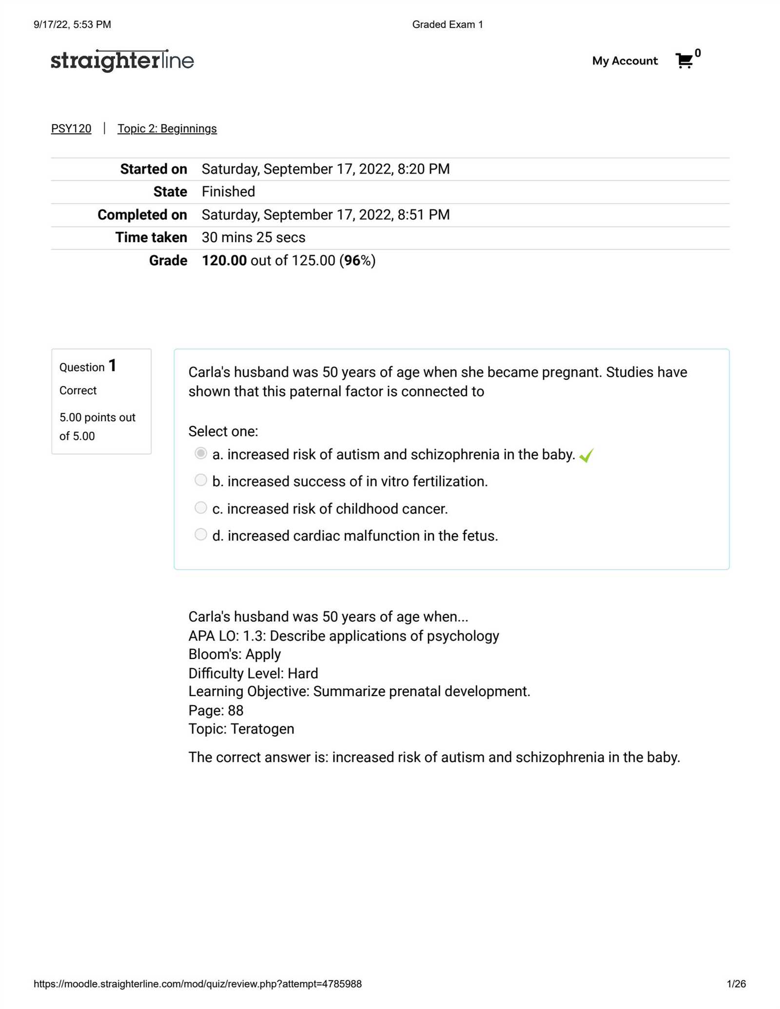 straighterline introduction to statistics final exam answers