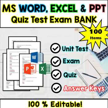 powerpoint exam questions and answers