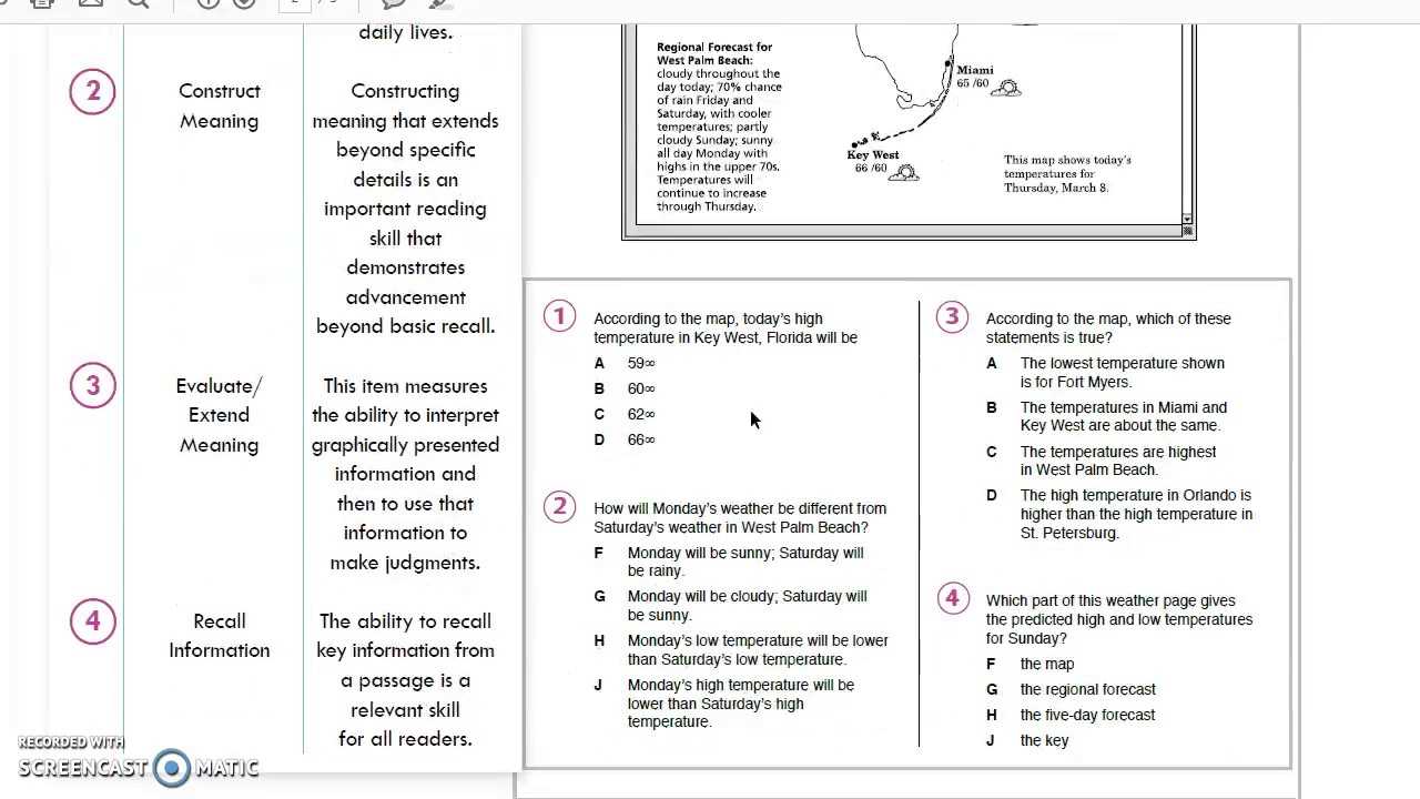 tabe test answer sheet