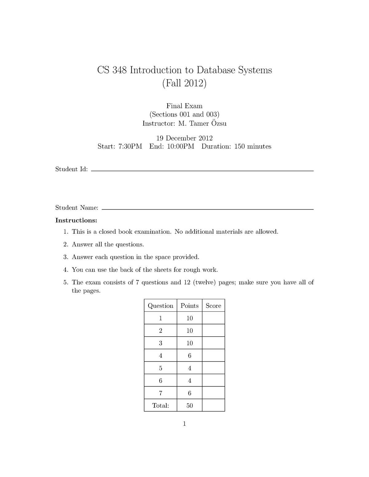 tamer exam answers