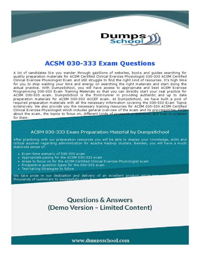 acsm practice exam