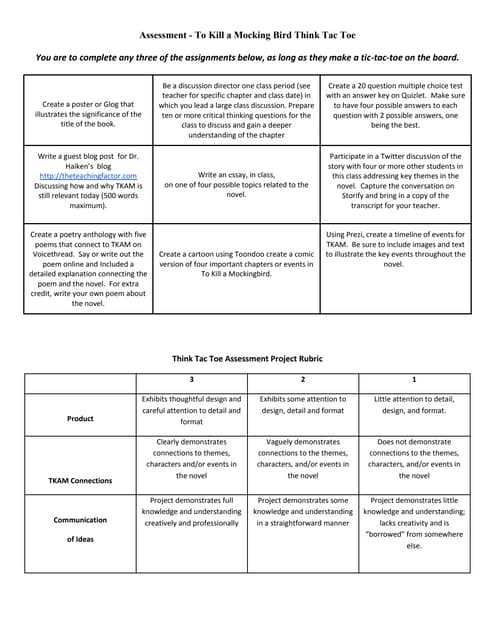 tkam test answers