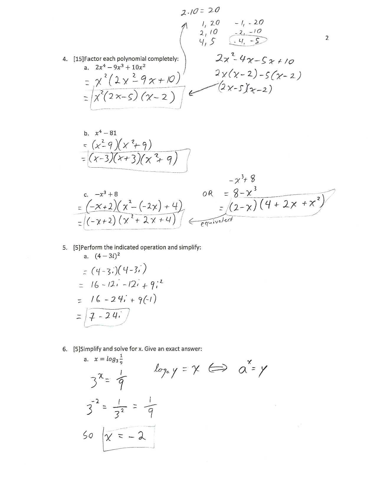 math 140 final exam answers