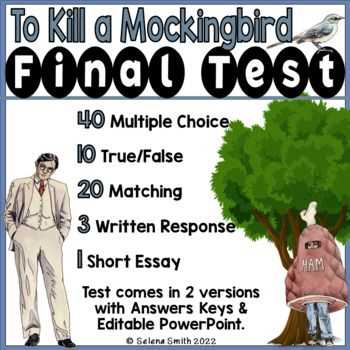 to kill a mockingbird exam answers