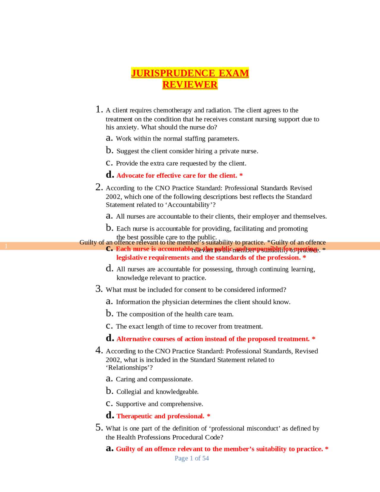 oregon dental jurisprudence exam answers