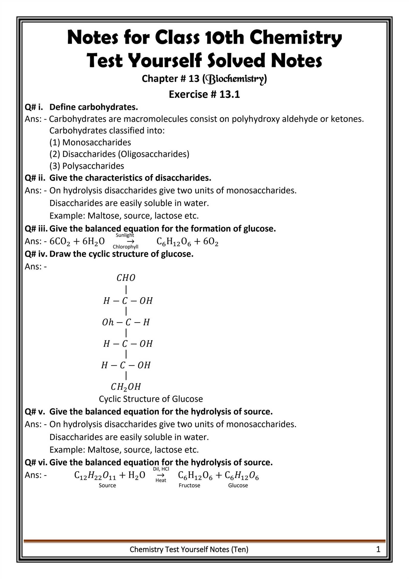 chemistry chapter 10 assessment answers