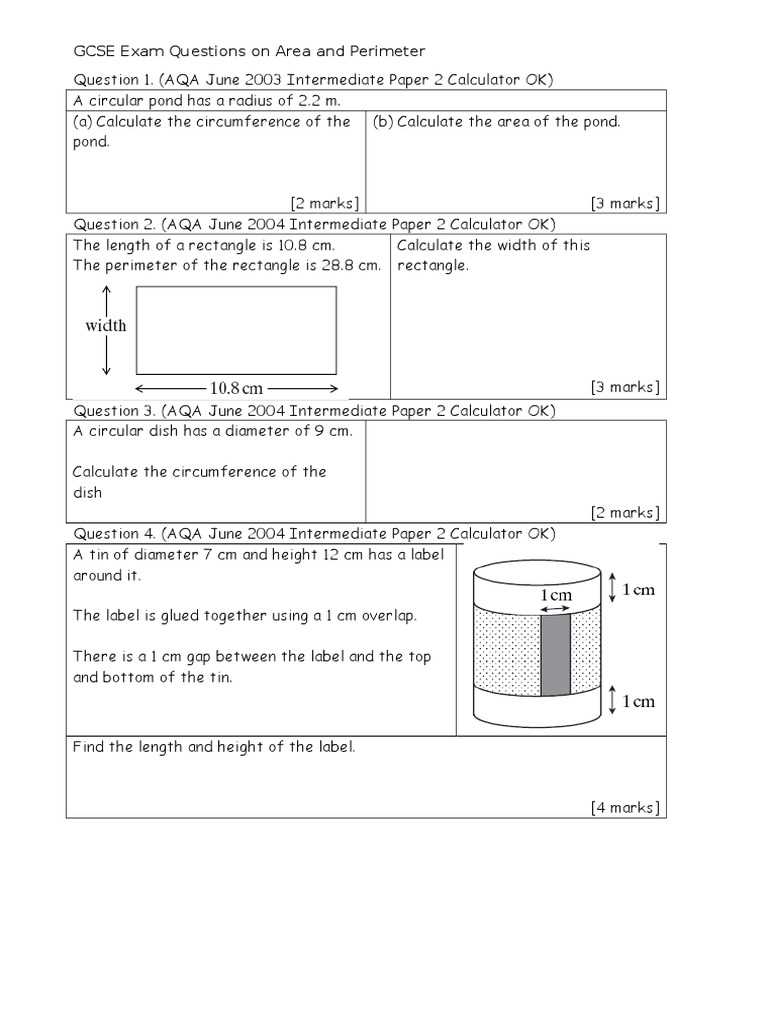 gcse exam questions