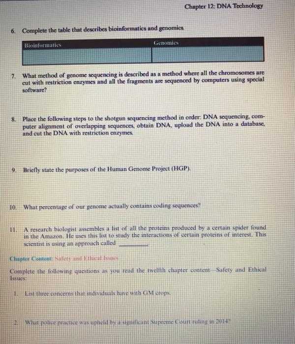 chapter 20 dna tools and biotechnology reading guide answers