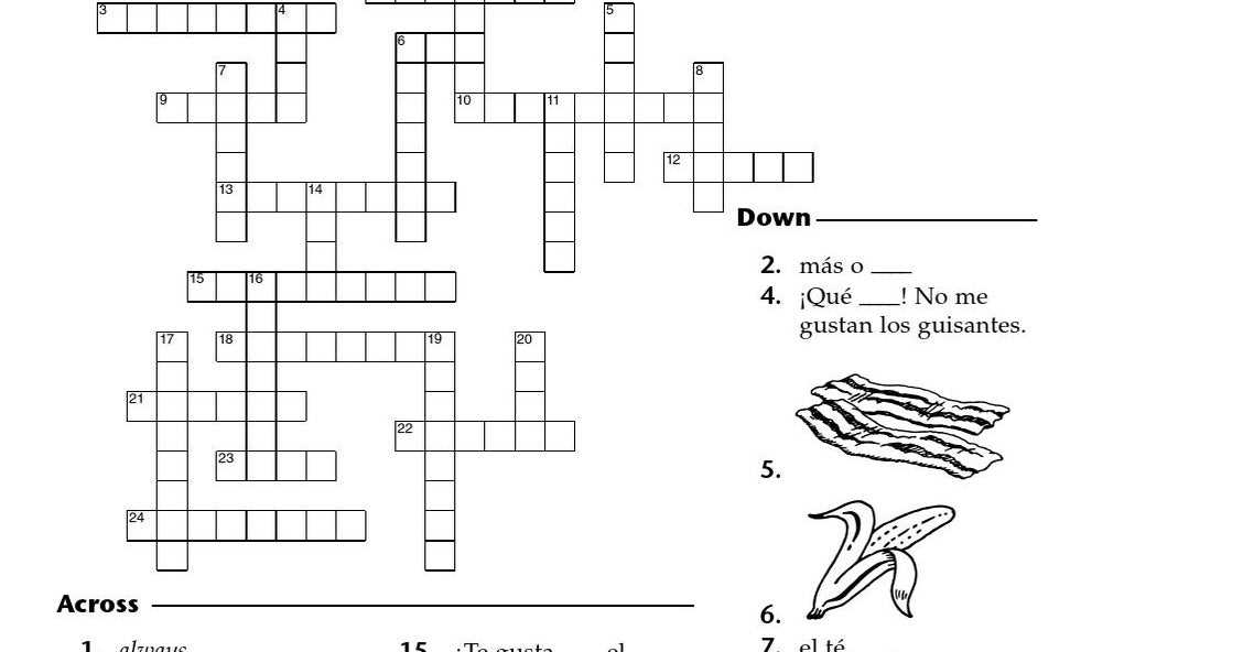 capitulo 3a 8 crossword answers