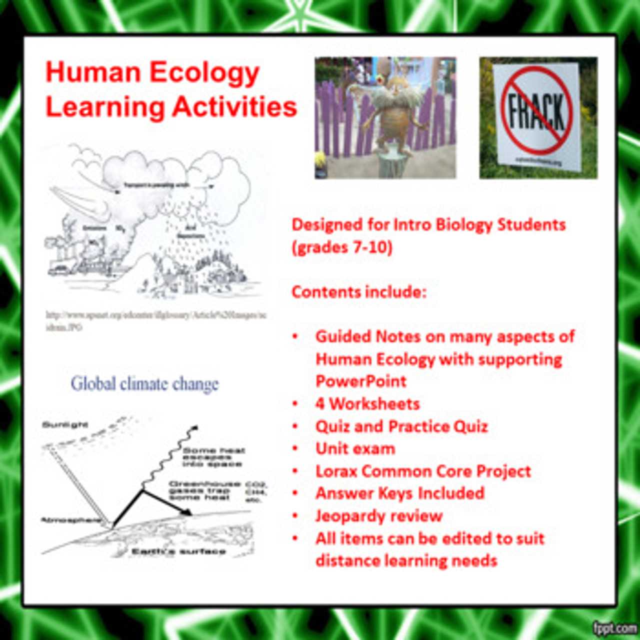 ecology unit review answers