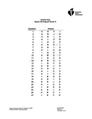 cpr test questions and answers american heart association