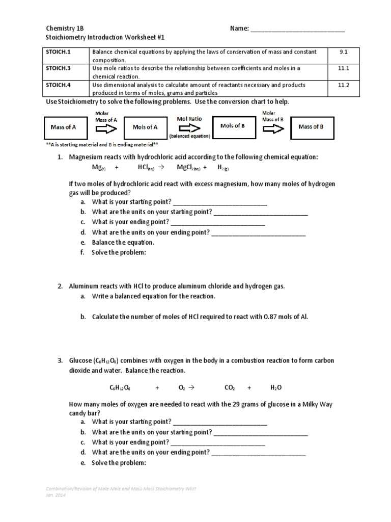 chapter 11.2 stoichiometry study guide answers