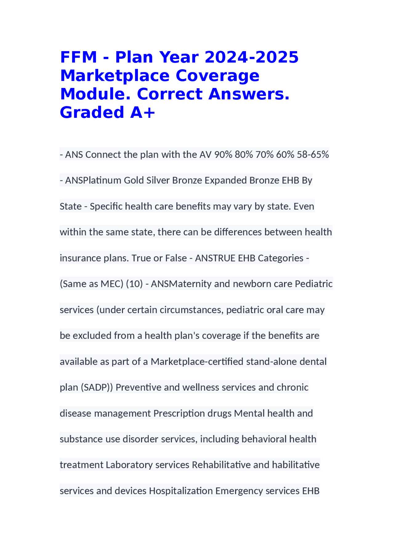 individual marketplace exam answers 2025