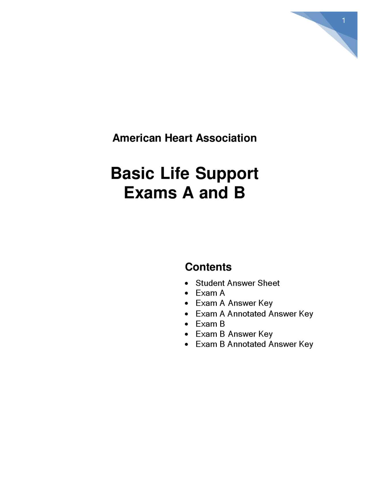 basic life support exam a answers 25 questions 2025