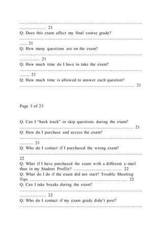 peregrine comprehensive exam answers