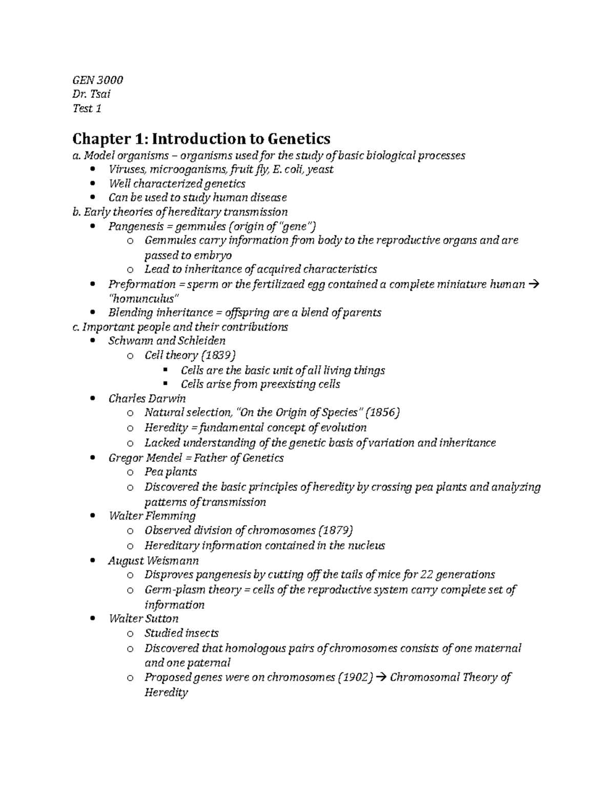 genetics exam study guide answers