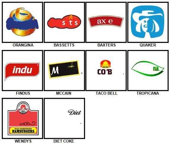 100pics logos answers