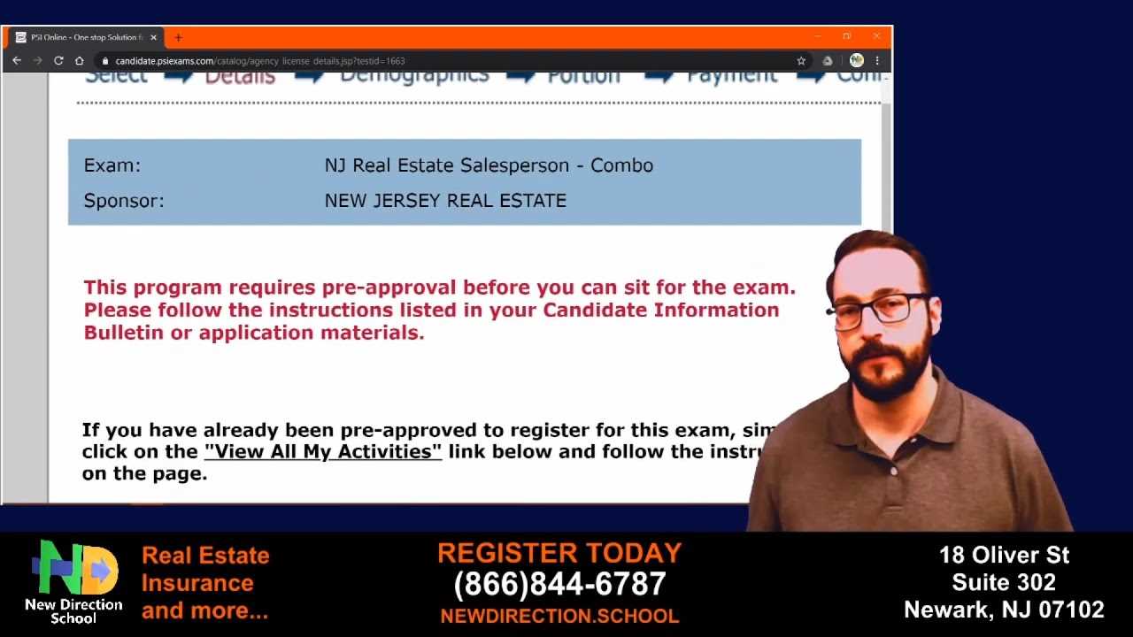 psi real estate exam nj