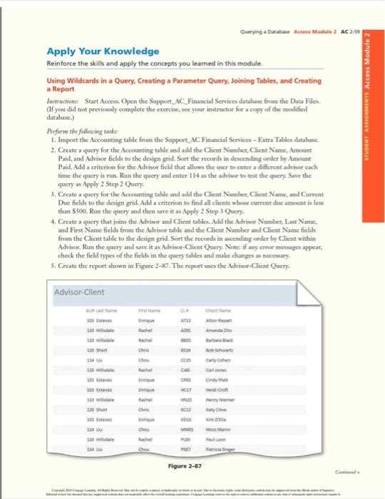 access module 2 sam exam answers