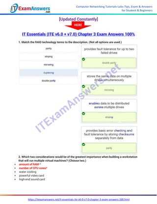 cisco it essentials chapter 13 exam answers