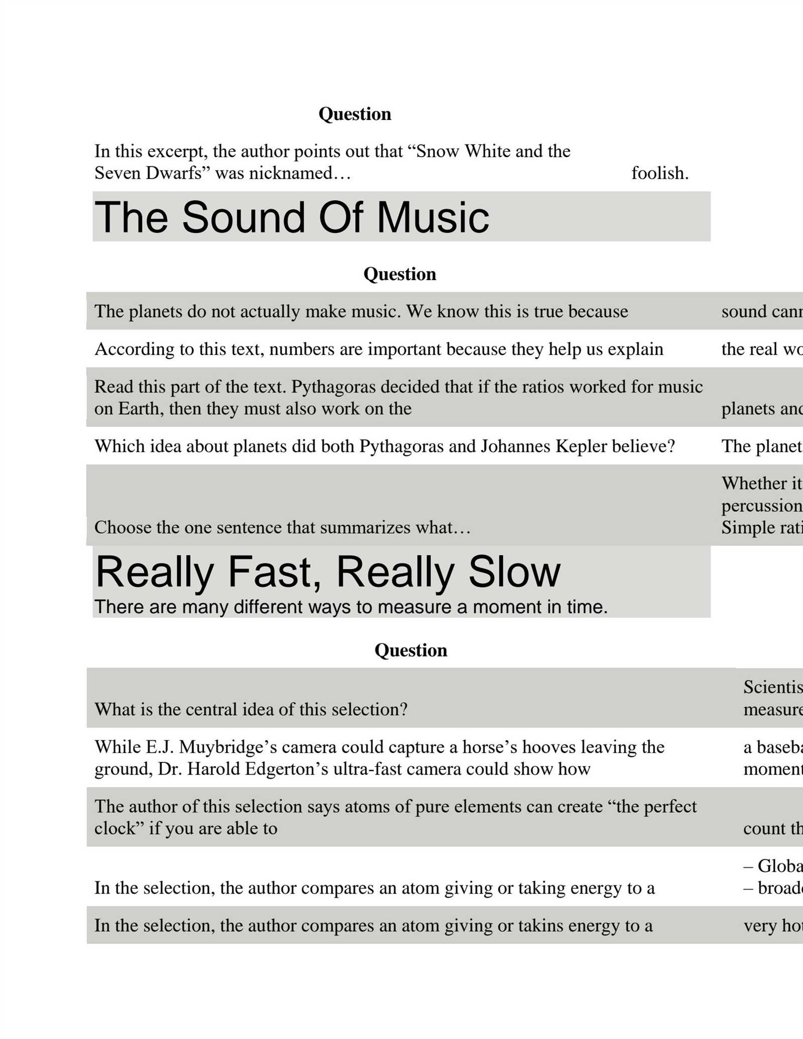 reading plus story answers level h