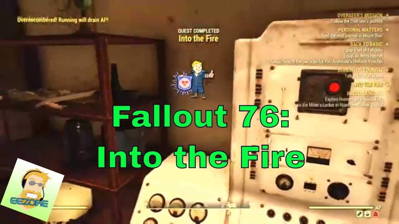 into the fire exam answers fallout 76