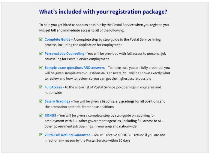 usps exam registration