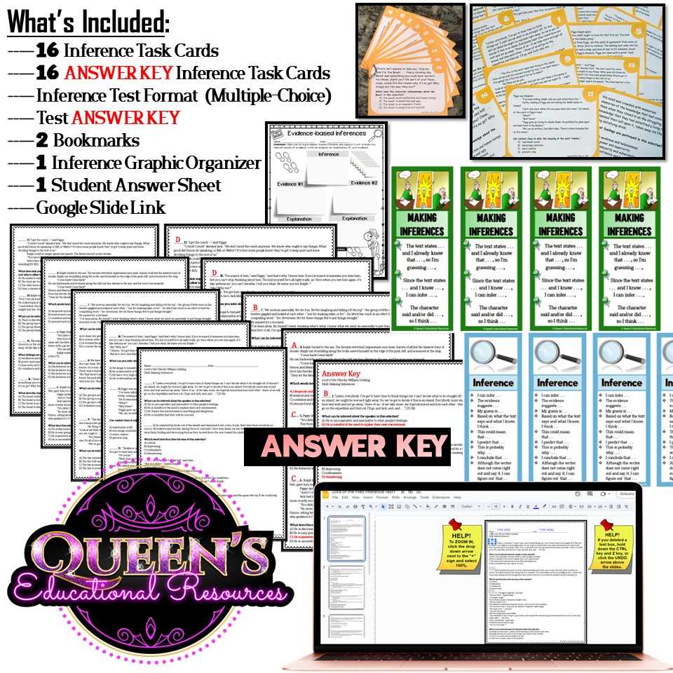 lord of the flies test and answer key