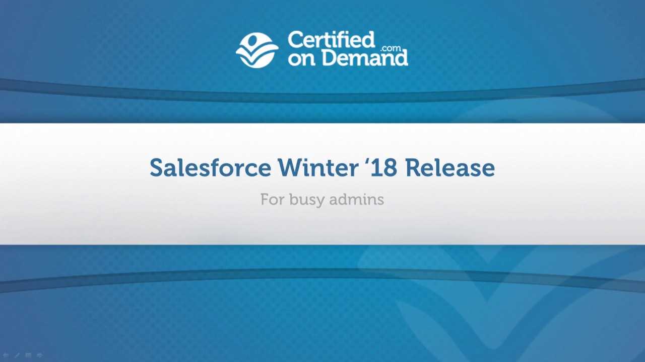 salesforce certified administrator winter 18 release exam answers