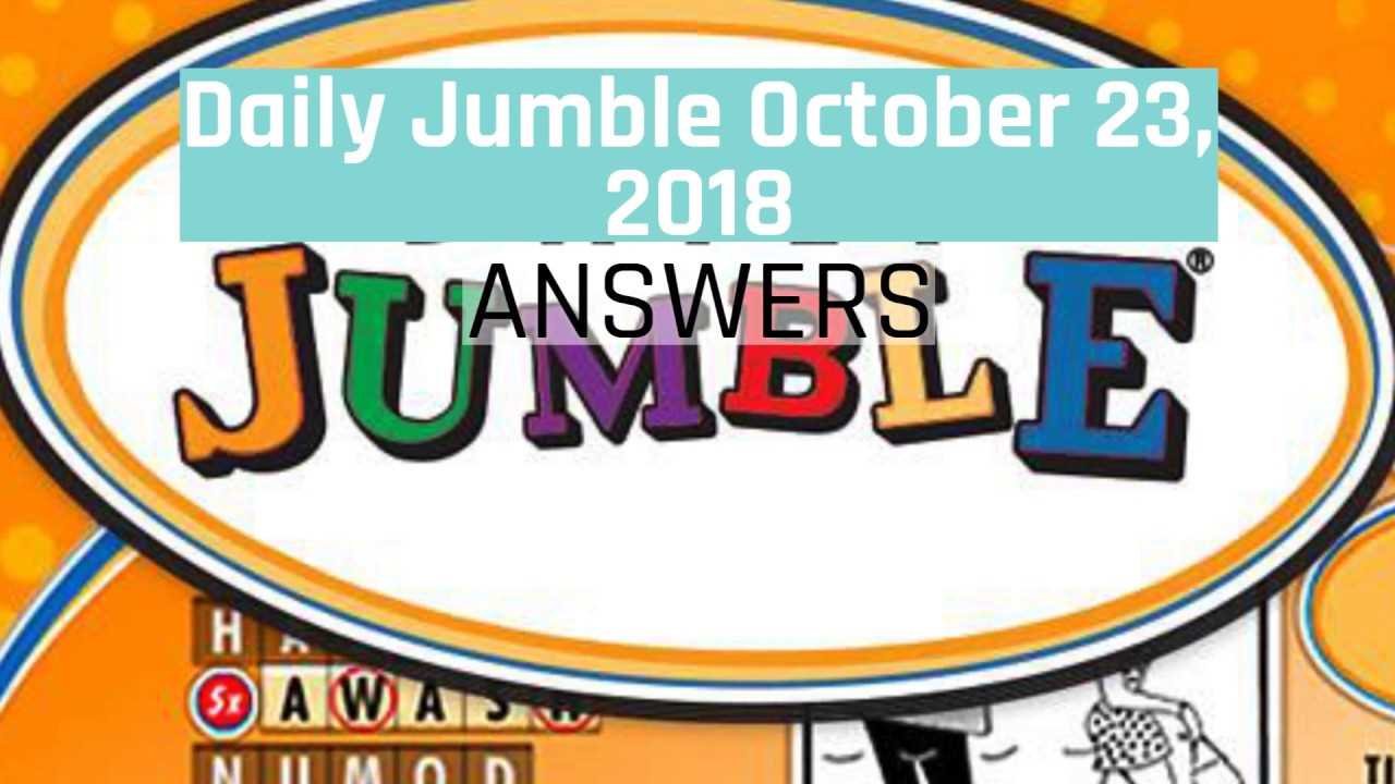 daily jumble answers for today