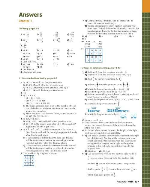 core connections algebra chapter 11 answers