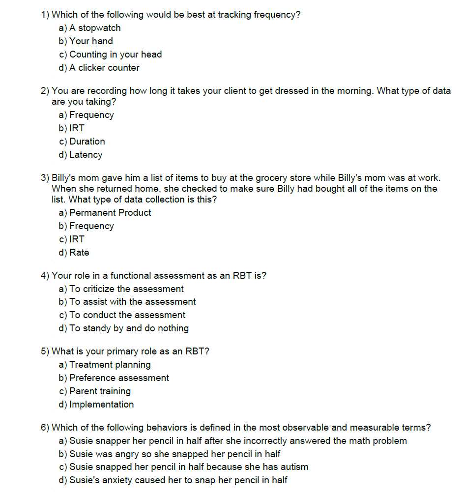 rbt mock exam answers