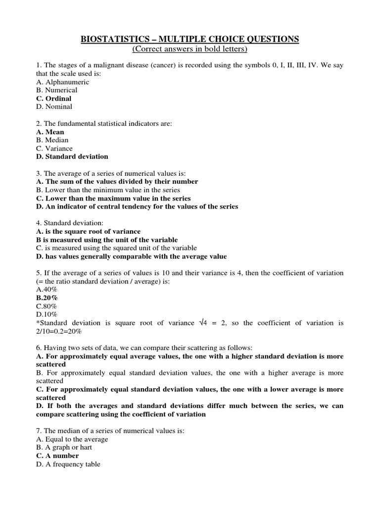 epidemiology biostatistics exam questions and answers