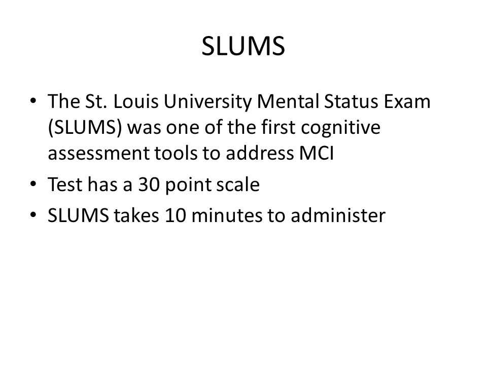 st louis university mental status exam