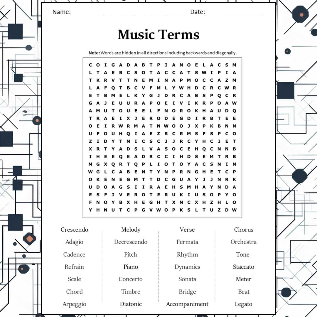 computer terms word search answers