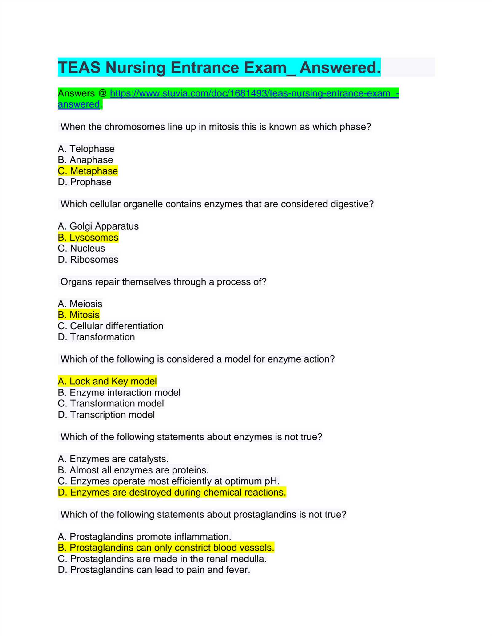 transcription exam questions with answers