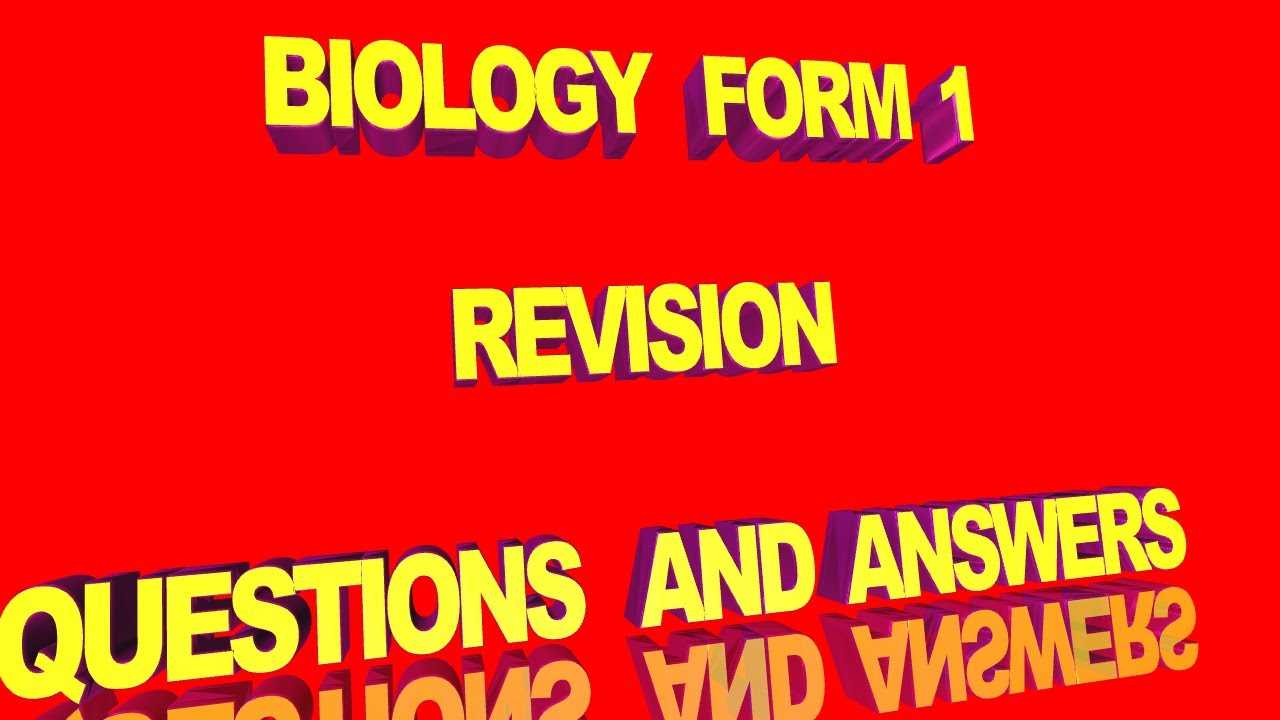 biology exams and answers